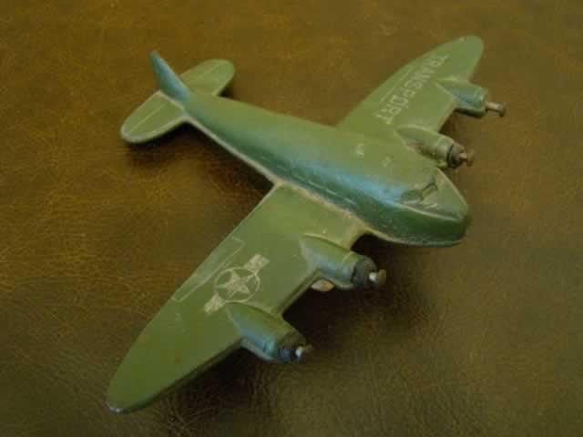 Rubber model transport plane
