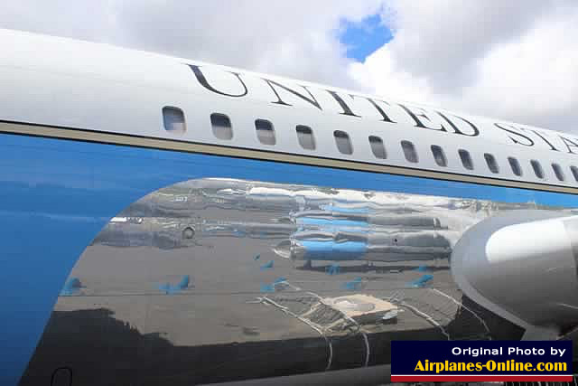 Boeing VC-137B, Air Force One, on display at the Museum of Flight