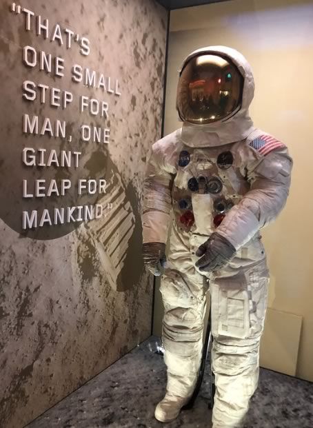 Neil Armstrong's space suit - "That's one small step for man, one giant leap for mankind"