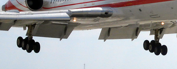 Landing gear on the Tupolev Tu-154