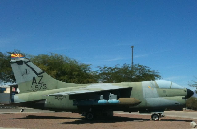 A-7D Corsair II S/N 70973 in Tucson, Arizona