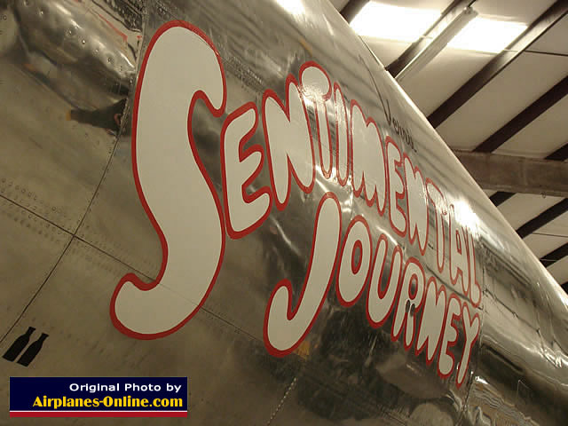 B-29 "Sentimental Journey" nose art in Arizona