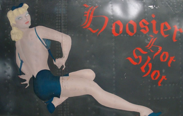 Nose art "Hoosier Hot Shot" from a B-52G Stratofortress