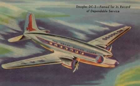 Eastern Airlines Douglas DC-3 - famed for its record of dependable service