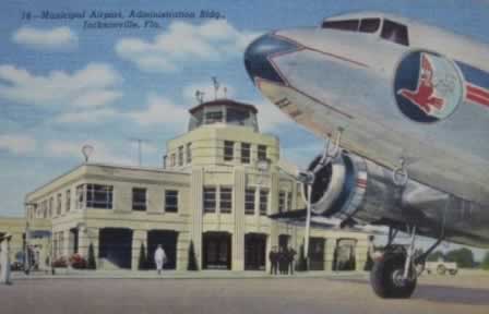 Eastern Airlines Douglas DC-3 at Municipal Airport, Jacksonville, Florida