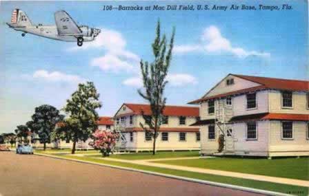 Barracks at MacDill Field, U.S. Army Air Base, Tampa, Florida