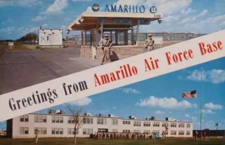 Greetings ... from Amarillo Air Force Base in Texas