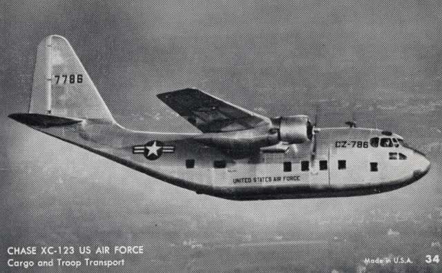 Chase Aircraft Corporation XC-123, S/N 7786, Buzz Number CZ-786, in flight