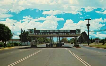 Gate at Fairchild Air Force Base
