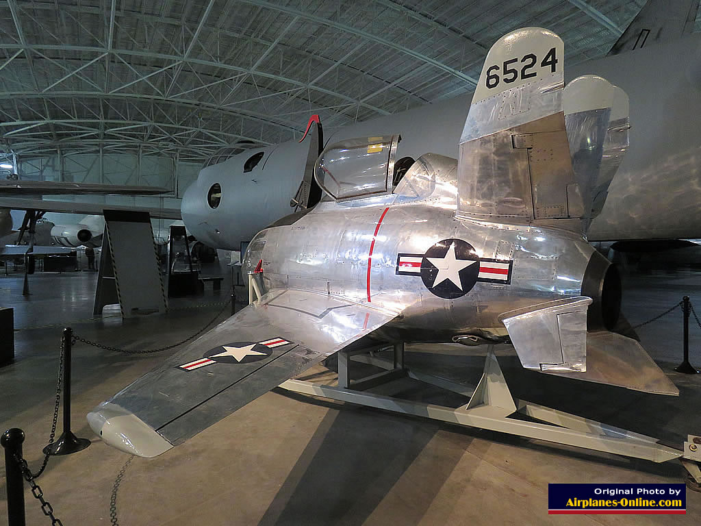 Rear view of the XF-85 "Goblin", S/N 46-0524, at the Strategic Air Command Museum in Nebraska