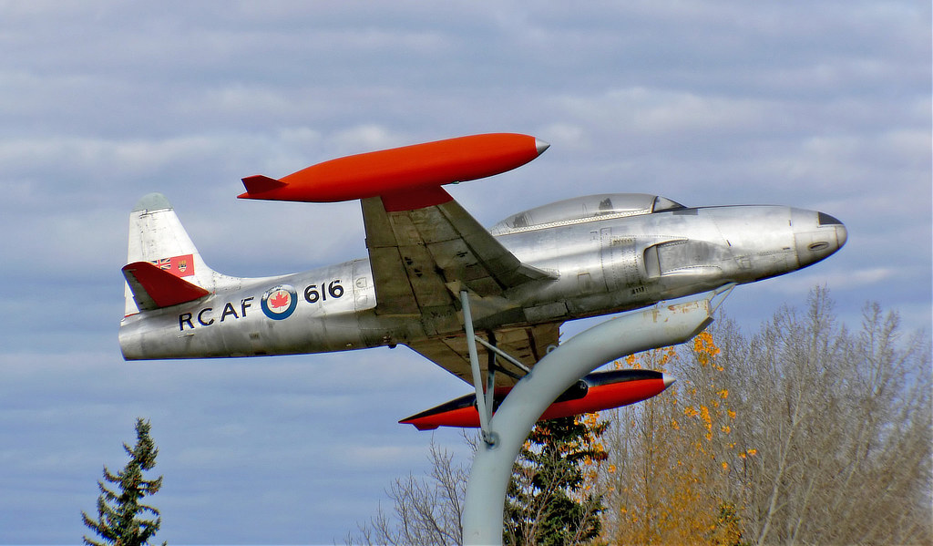 CT-133 Silver Star 616 of the Royal Canadian Air Force ... on display at the Bomber Command Museum of Canada in Nanton, Alberta