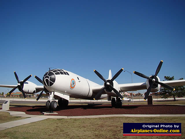 Front view of the B-29 Superfortress "Tinker's Heritage" S/N 427343