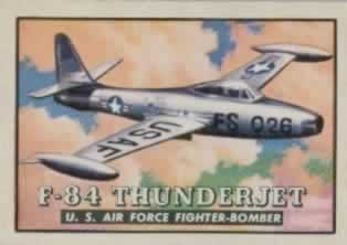 F-84 Thunderjet from the Topps Wings Friend or Foe Trading Card Series