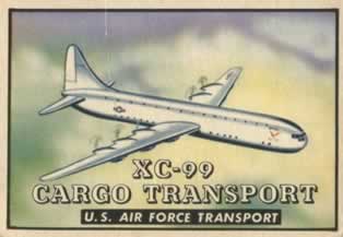 Convair XC-99 Cargo Transport from the Topps Wings Friend or Foe trading card series