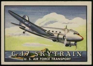 C-47 Skytrain from the Topps Wings Friend or Foe Trading Card Series