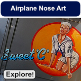 Airplane nose art during World War II and on modern-day aircraft