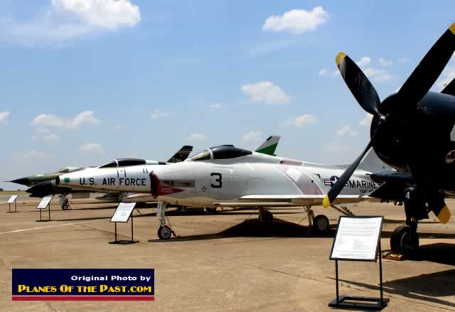 Part of the outdoor aircraft displays at HAMM in Tyler