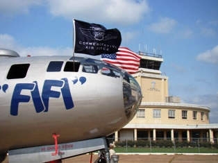 B-29 Superfortress "FiFi" of the CAF visits Pounds Regional Airport in Tyler, Texas