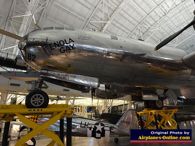 B-29 "Enola Gay" at the Udvar-Hazy Center at Dulles Airport in Washington, D.C.