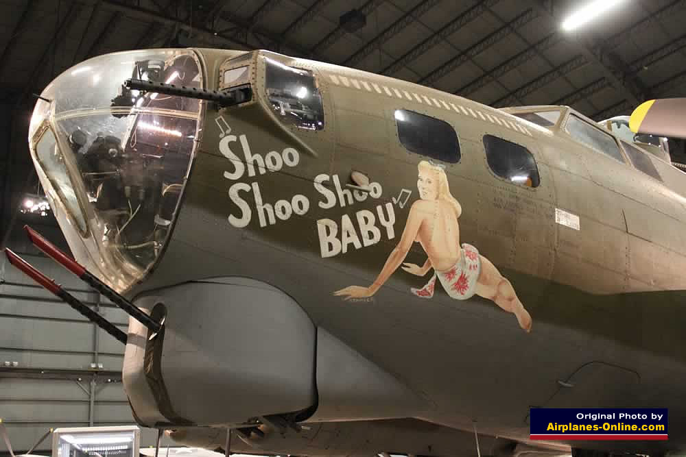 Boeing B-17G Flying Fortress "Shoo Shoo Shoo Baby" nose art 