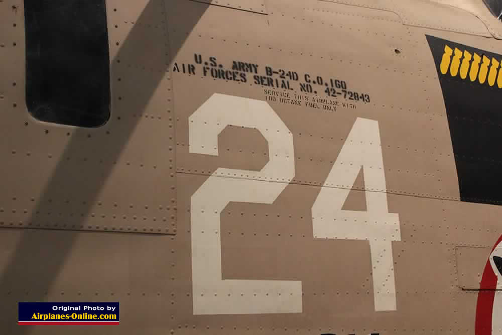 U.S. Army B-24D Liberator, Serial Number 42-72843