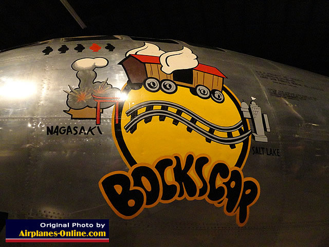 B-29 "Bockscar" Nose Art ... Salt Lake to Nagasaki