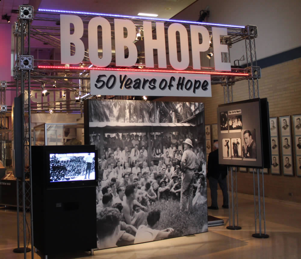 The Bob Hope "50 Years of Hope" exhibit at the Museum of the U.S. Air Force in Dayton, Ohio