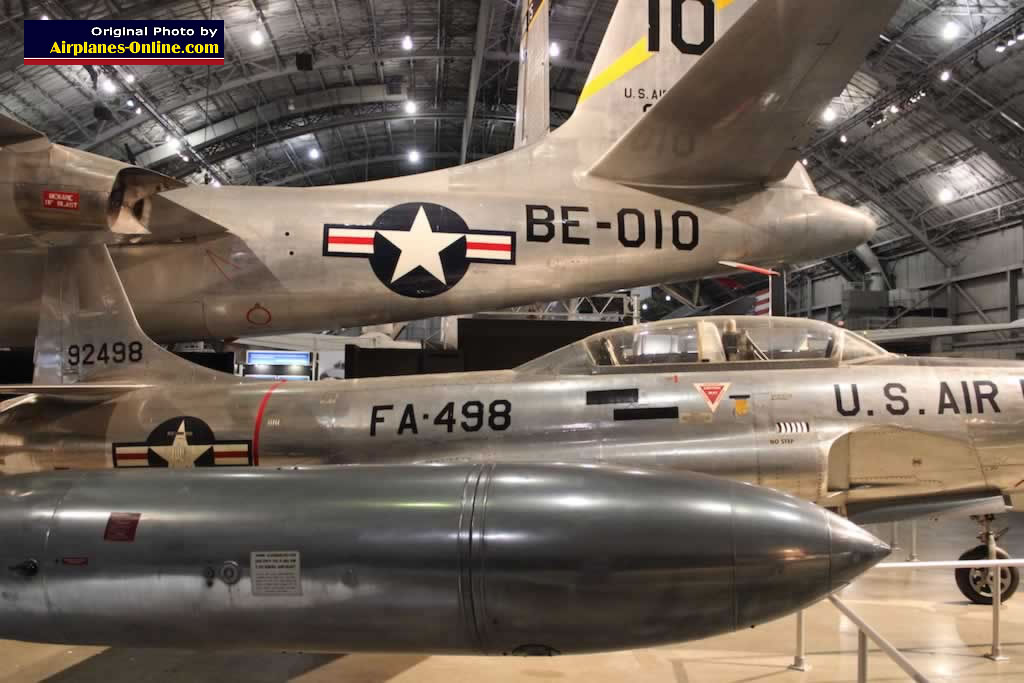 B-45C Tornado, S/N 48-0010, Buzz Number BE-010 (top) F-94A Starfire, S/N 49-2498, Buzz Number FA-498 (bottom)