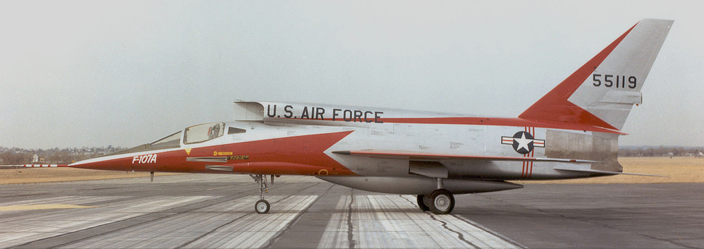 Side view of the F-107A Serial Number 55-5119A