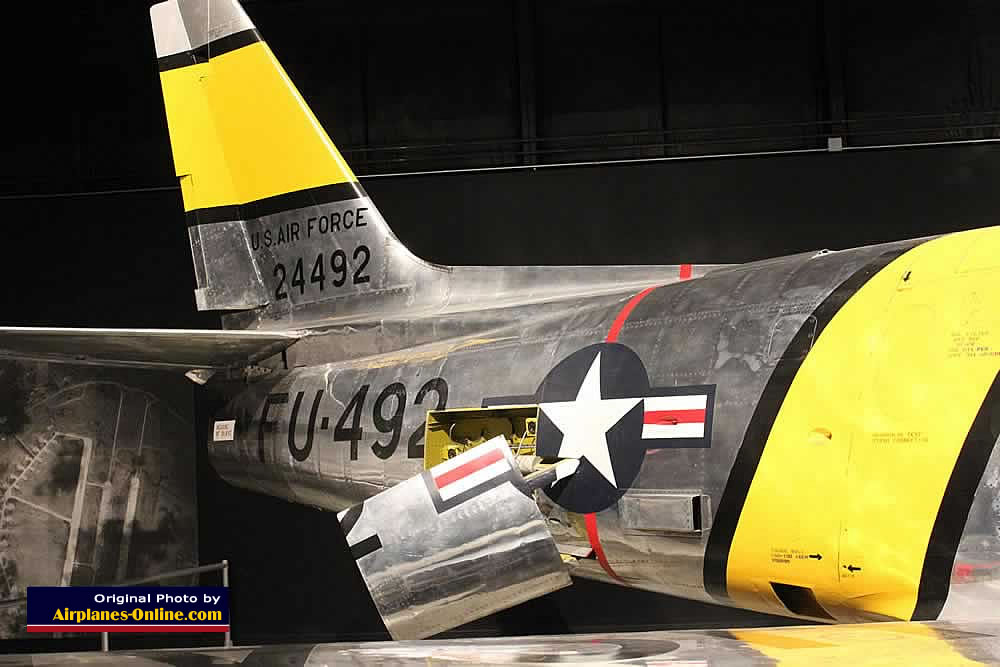 RF-86F Sabre, S/N 24492, on display at the Museum of the United States Air Force, Dayton, Ohio