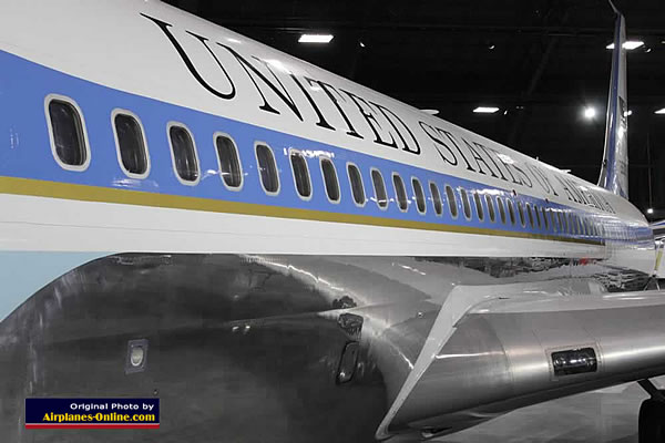 Boeing VC-137C SAM 26000, former "Air Force One" at the Museum of the U.S. Air Force Presidential Gallery