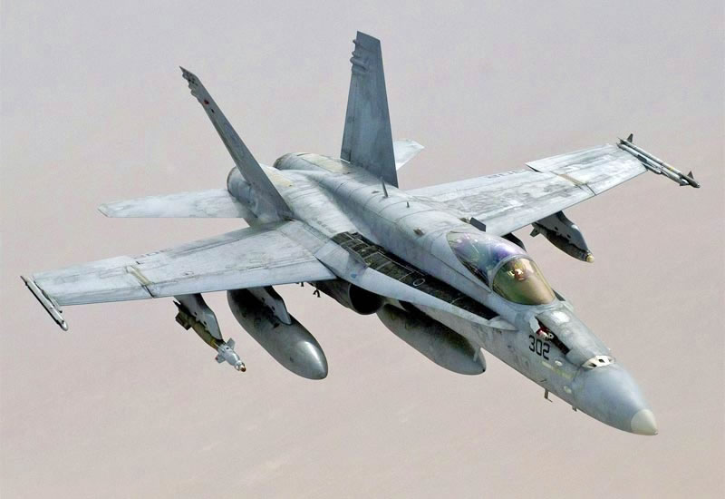 F/A-18C Hornet in flight