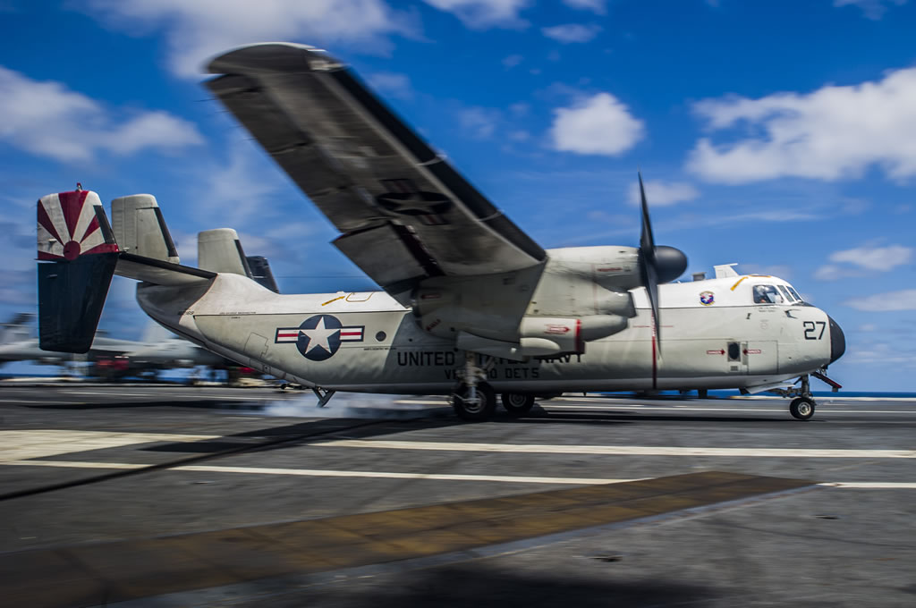 U.S. Navy P-3C Orion 320 preparing for takeoff